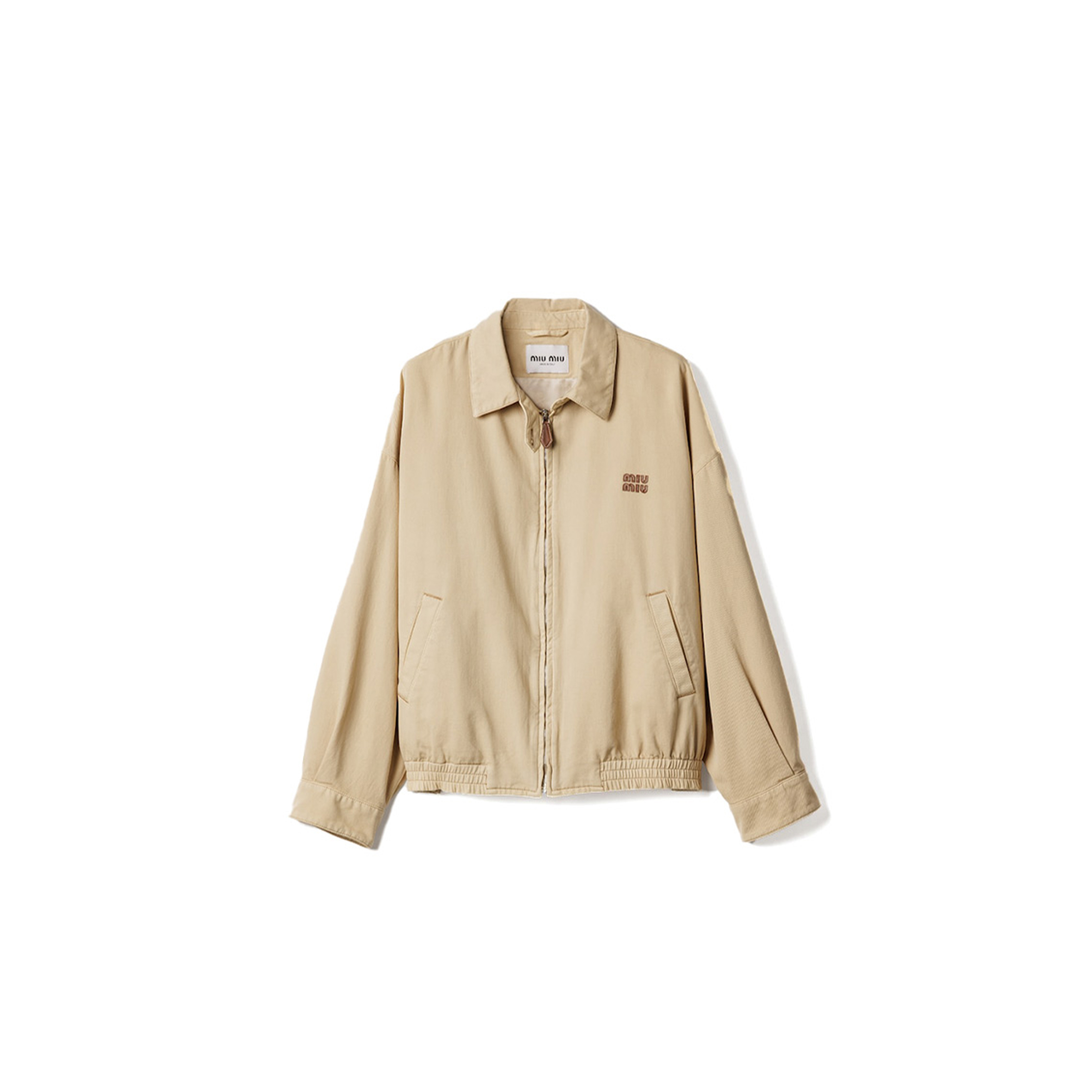 MIU MIU LIGHT DENIM BLOUSON JACKET GWB149